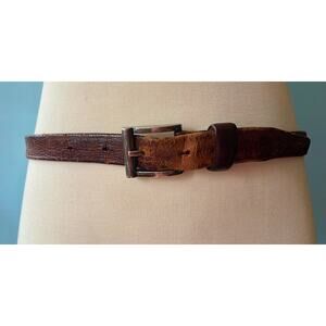 BACHRACH Brown Seriously Distressed Leather Belt Mens sz 40/42